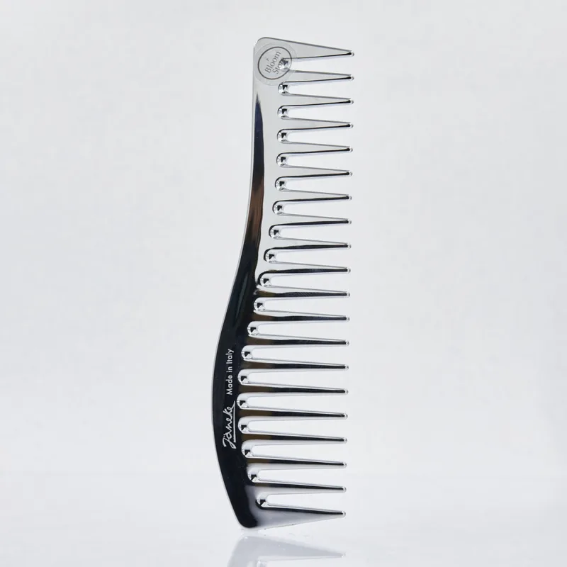 Janeke Gold Wavy Comb Гребінець хвиля для волосся срібний