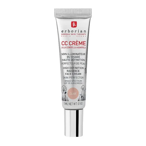 CC-крем на основі центелли азіатської "Контроль кольору" SPF25 Erborian CC Cream Clair SPF25