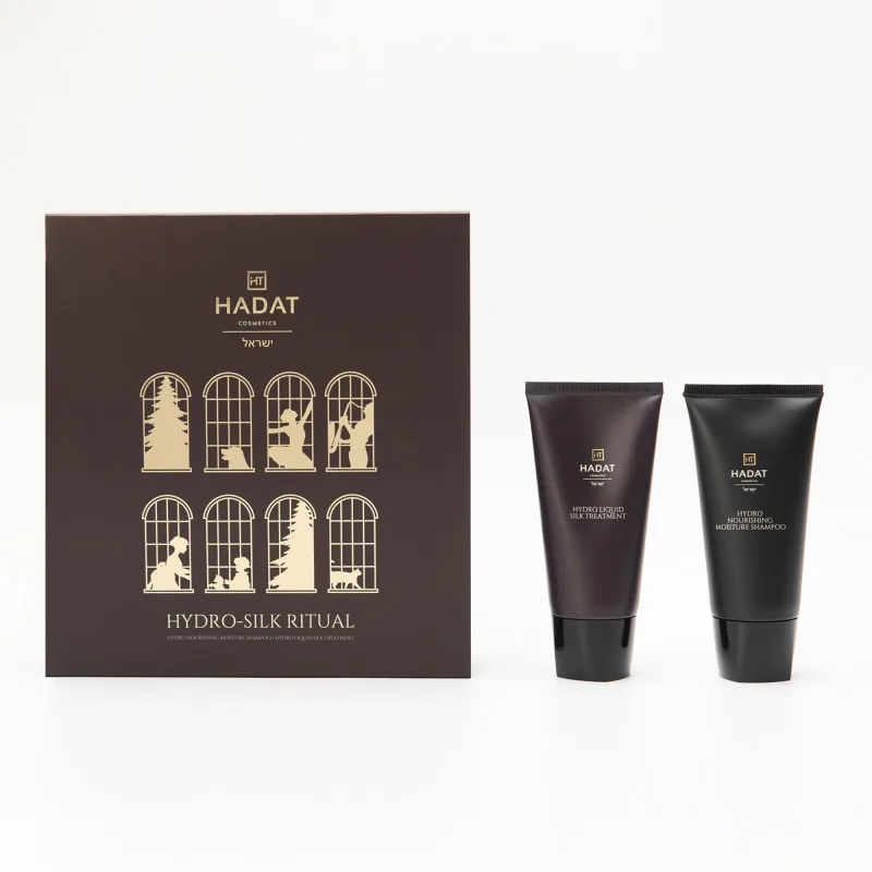 Подарунковий Набір для Зволоження Волосся Hadat Hydro Nourishing Moisture Shampoo + Hadat Hydro Liquid Silk Treatment (70 ml)