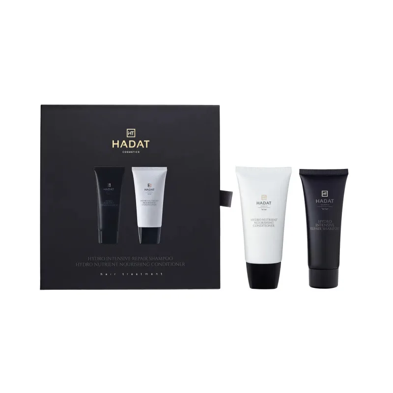 Подарунковий Набір для Інтенсивного Відновлення Волосся Hadat Hydro Intensive Repair Shampoo + Hadat Hydro Nutrient Nourishing Conditioner (70 ml)
