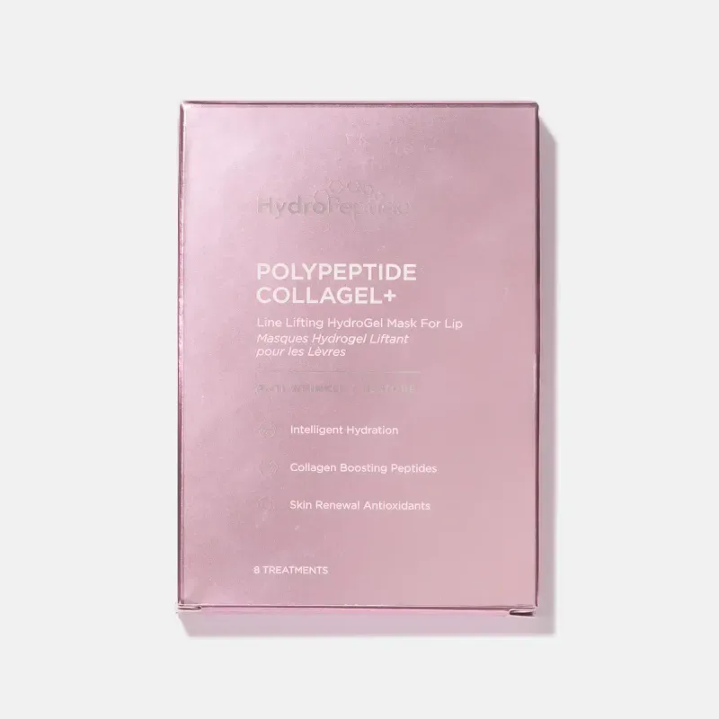 Гідрогелева ліфтинг-маска для губ Hydropeptide PolyPeptide Collagel+ Lip Mask, 8 шт