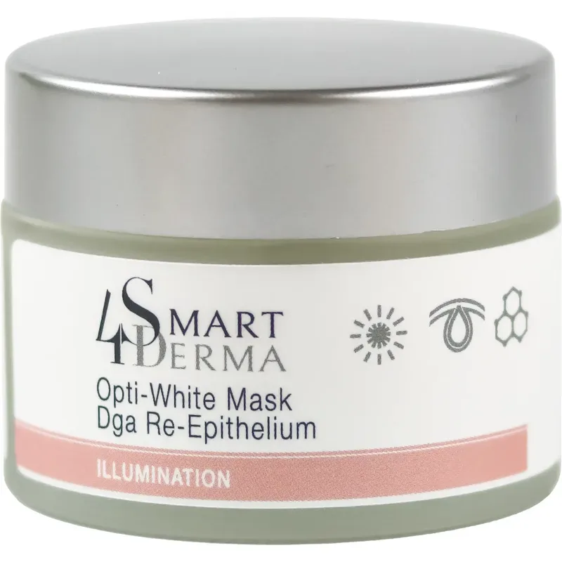 Освітлювальна відновлювальна маска для тьмяної шкіри Smart4Derma Opti-White Mask DGA Re-Epithelium