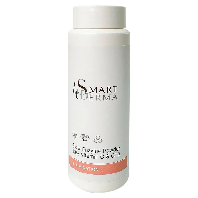 Освітлювальна ензимна пудра з Q10 та 10% Вітаміну C Smart4Derma Glow Enzyme Powder