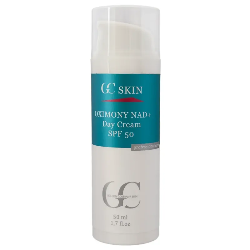 Сонцезахисний антиоксидантний денний крем SPF 50 для вікової шкіри Cure Skin OXIMONY NAD+ Day Cream