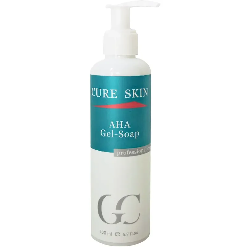 Очищувальне гель-мило з AHA кислотами для проблемної шкіри Cure Skin AHA Gel-Soap