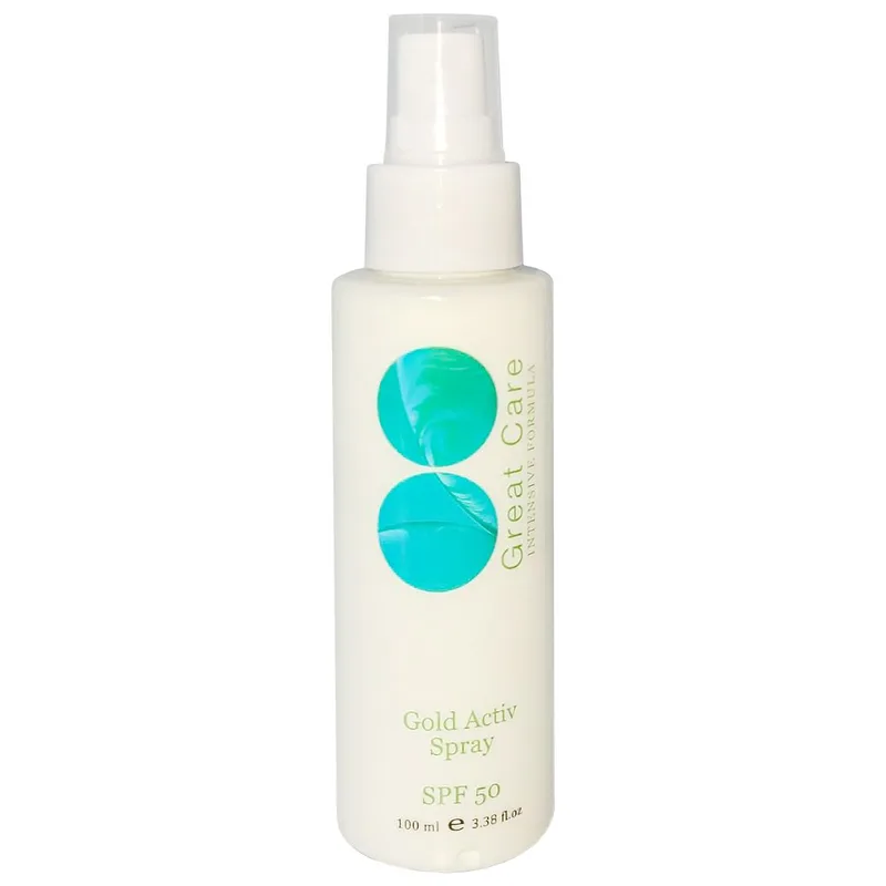 Сонцезахисний спрей Gold Activ SPF 50 Great Care