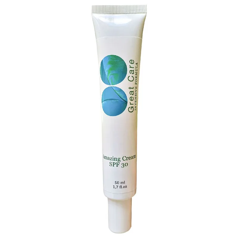 Денний сонцезахисний крем з тоном SPF 30 Great Care Amazing Cream SPF 30 50 мл