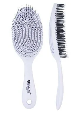 18200 Щітка масажна для волосся продувна ГЛЯНЦЕВА ЧОРНА Salon Professional
