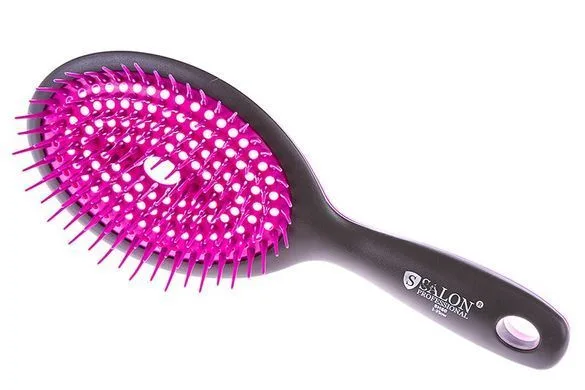 8H60 Щітка масажна для волосся продувна (велика) Salon Professional