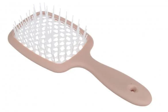 KSB-779 Щітка масажна для волосся Cecilia Super Hair Brush, Матова Бежева (20,5х8,5см)