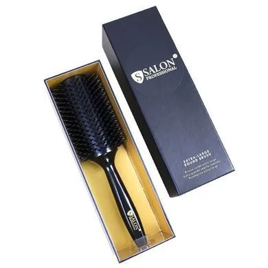 Брашинг для волосся дерев'яний з комбінованою щетиною Salon Professional, (XL) 43 мм В ПОДАРУНКОВІЙ КОРОБЦІ