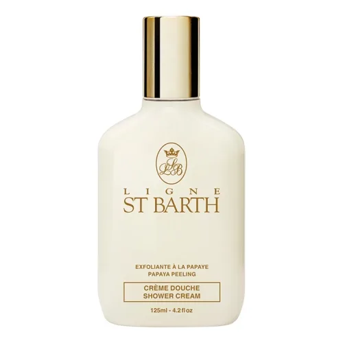 Крем-пілінг для душу з ензимами папаї LIGNE ST. BARTH Peeling Shower Cream Papaya — обʼєм 125 мл