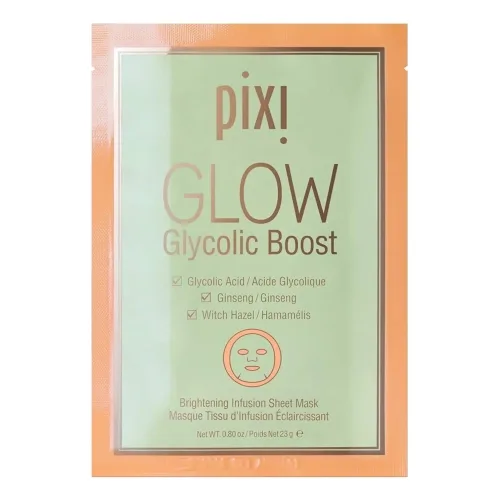 Тканинна маска для обличчя з гліколевою кислотою PIXI Glow Sheet Mask