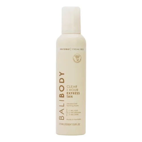 Прозора експрес-автозасмага для тіла BALI BODY Clear 1 Hour Express Self Tan — обʼєм 225 мл