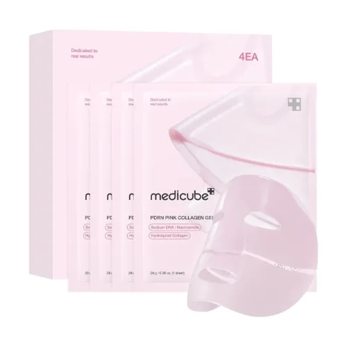 Набір гідрогелевих масок з PDRN та колагеном MEDICUBE PDRN Pink Collagen Gel Mask Set
