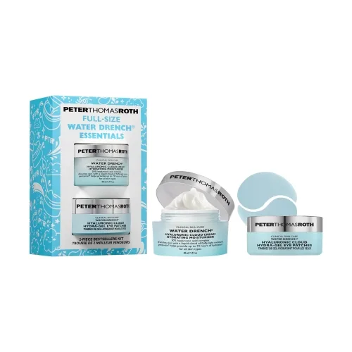 Повнорозмірний набір для комплексного зволоження шкіри PETER THOMAS ROTH Full Size Water Drench Essentials Moisturizer & Eye Patches Gift Set