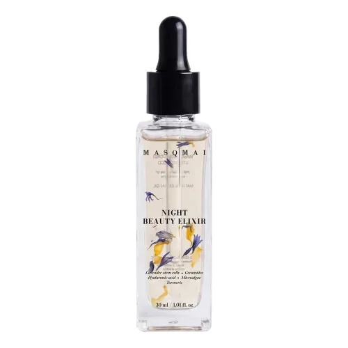 Нічний відновлювальний еліксир для обличчя MASQMAI Natural Beauty Elixir Night — обʼєм 30 мл
