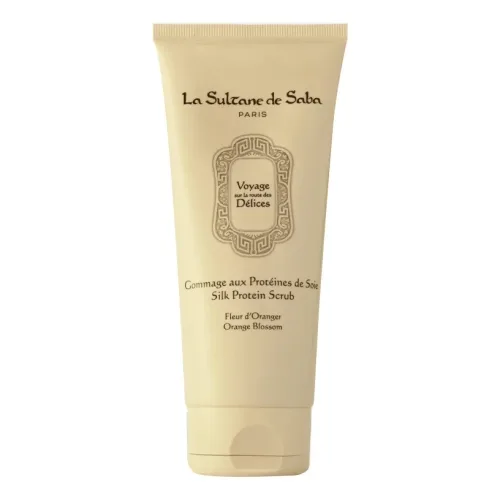 Шовковий протеїновий скраб Апельсиновий цвіт LA SULTANE DE SABA Silk Protein Scrub Orange Blossom — обʼєм 200 мл