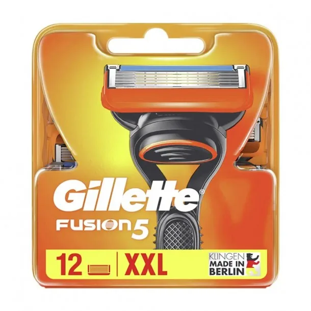 Касети для Гоління Джилет Фьюжн 5 - Gillette Fusion 5 Big Package XXL 12 n refill cassettes