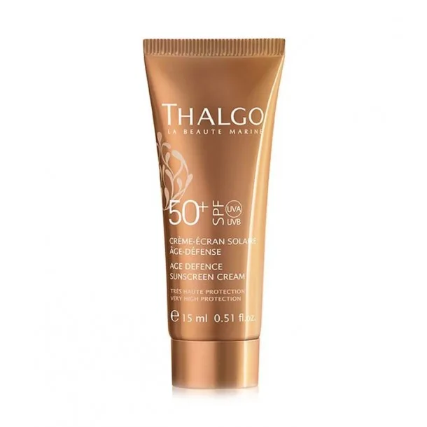 Сонцезахисний Крем для Обличчя Thalgo Age Defence Sunscreen Cream SPF 50+ (15 мл)