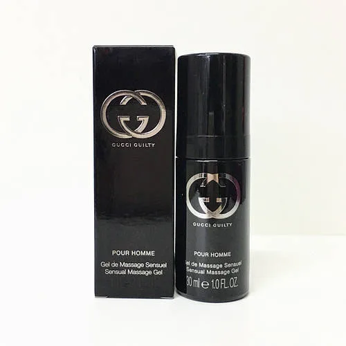 Чоловічий парфумований гель для масажу Gucci Guilty Eau Pour Homme 50ml, деревний фужерний аромат