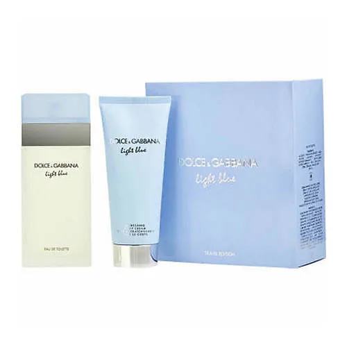 Жіночий подарунковий набір Dolce & Gabbana Light Blue туалетна вода 100мл + лосьйон 100мл, квітково-цитрусовий