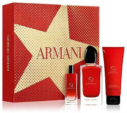 Жіночий подарунковий набір Giorgio Armani Si Passione парфумована вода 100мл+15мл+лосьйон 75мл