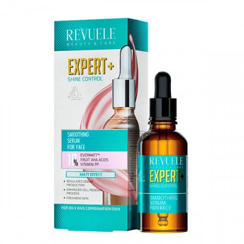 Розгладжуюча сироватка для обличчя Контроль блиску Revuele Expert+, 30 мл