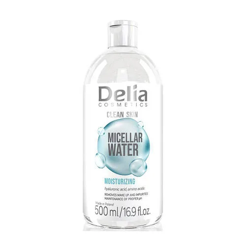 Міцелярна вода зволожуюча Delia Cosmetics Clean Skin, 500 мл