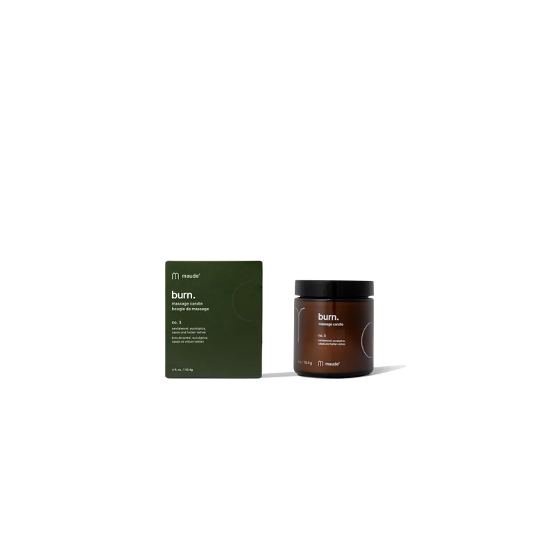 Maude Burn no.3 eucalyptus and sandalwood Свічка для масажу - аромат №3 евкаліпт та сандалове дерево