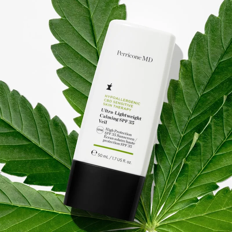Perricone MD CBD Ultra-Lightweight Calming SPF 35 Veil Гіпоалергенний заспокійливий засіб з SPF 35 50 мл.