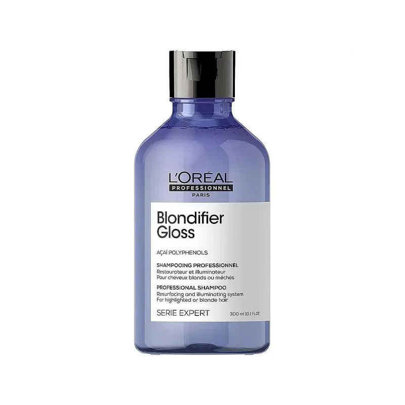 L'Oreal Professionnel Serie Expert Blondifier Gloss Shampoo Шампунь для сяйва волосся, пофарбованого у відтінки блонд 300 мл.