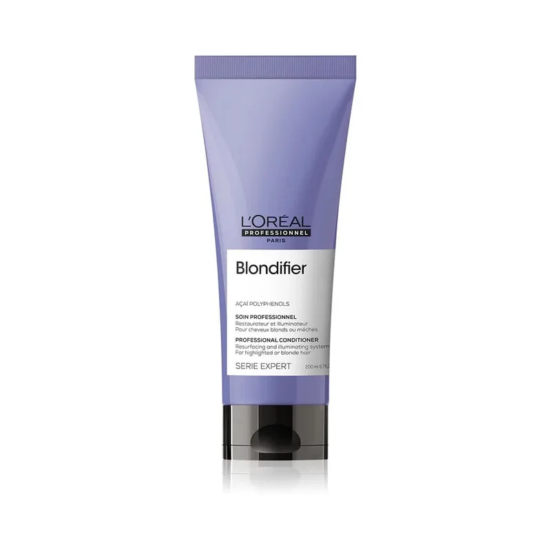 L'Oreal Professionnel Serie Expert Blondifier Illuminating Conditioner Професійний відновлюючий кондиціонер для сяяння освітленого та пофарбованого у відтінки блонд волосся 200 мл