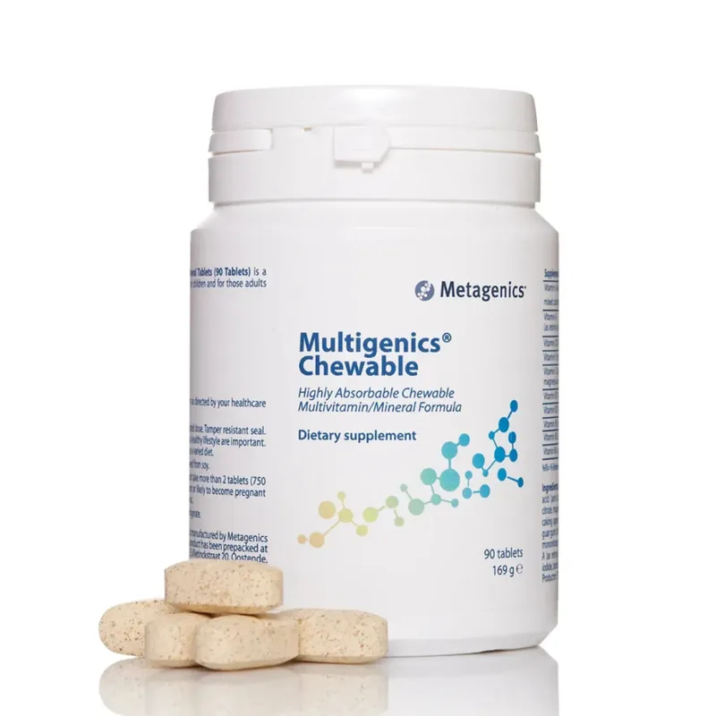 Metagenics Multigenics Chewable Дієтична добавка "Мультідженікс Чевабл №90"