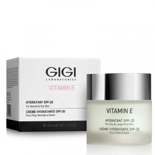 Крем-зволожувач для сухої шкіри SPF-20 - GIGI Vitamin E Moisturizer for Normal to Dry Skin