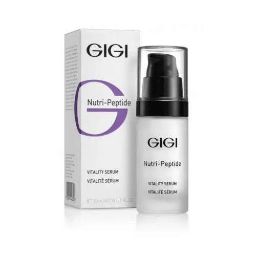 GIGI Nutri-Peptide Vitality Serum Пептидна оживляюча сироватка для обличчя для інтенсивної ревіталізації, клітинної енергії та неперевершеного внутрішнього сяйва шкіри, 30 мл