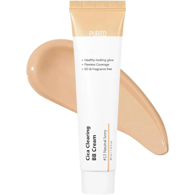BB-крем з центеллою - PURITO Cica Clearing BB Cream, 13 тон - Neutral Ivory, 30 мл