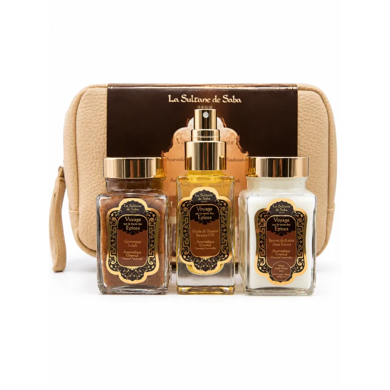 Набір для тіла аюрведичний La Sultane De Saba Coffret Voyage sur la Route des Epices Ayurvedique