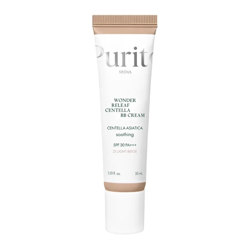 ВВ-крем із екстрактом центели - PURITO Seoul Wonder Releaf Centella BB Cream №21 Light Beige, 30 мл