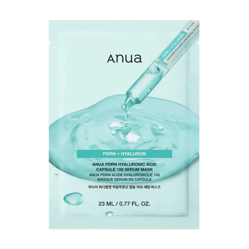 Тканинна маска для обличчя Anua PDRN + Hyaluronic Acid Capsule 100 Serum Mask, 23 мл x