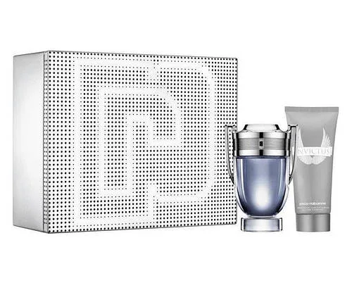 Чоловічий подарунковий набір Paco Rabanne Invictus туалетна вода 100мл + гель для душу 100мл