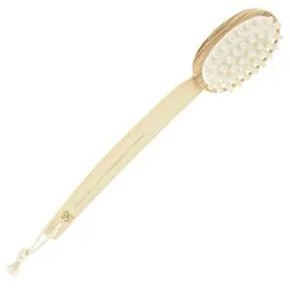 Massage brush with removable handle