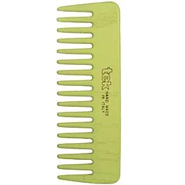 Small comb with wide teeth lime