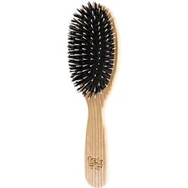 Big oval pneumatic brush with ecological bristles and nylon