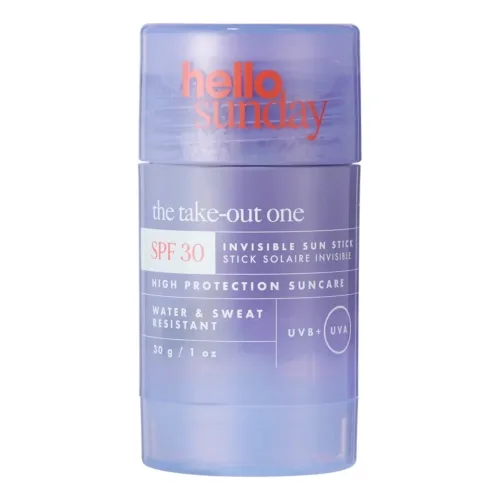 Прозорий сонцезахисний стік SPF 30 з гіалуроновою кислотою HELLO SUNDAY The Take-Out One Invisible Sun Stick SPF 30 with Hyaluronic Acid — вага 30 г