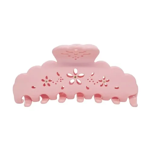 Велика заколка-краб для волосся EMI JAY Big Effing Clip in Rose Fleur Eyelet