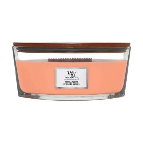 Ароматична свічка з ароматом персику, меду і манго WOODWICK Ellipse Manuka Nectar — вага 453 г