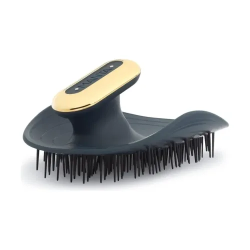 Масажна щітка для волосся з тримачем - Синя MANTA Pulse Brush Deep Ocean Blue