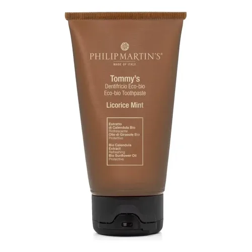 Зубна еко-паста зі смаком лакриці та м'яти PHILIP MARTIN`S Tommy's Licoricemint Toothpaste — обʼєм 75 мл