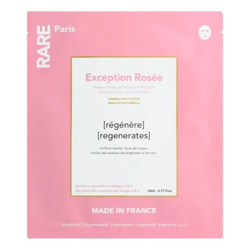 Відновлююча маска для обличчя з церамідами, Омега 3 та 6 RARE PARIS Exception Rosée Regenerating Face Mask — обʼєм 23 мл
